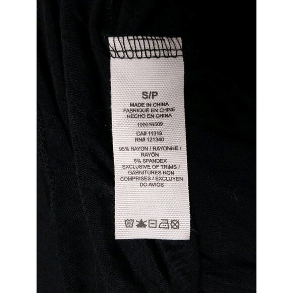 Garage Size Small Black Soft Tunic Shirt Dress Jersey Knit Bohemian Witchy Cute - Picture 4 of 11